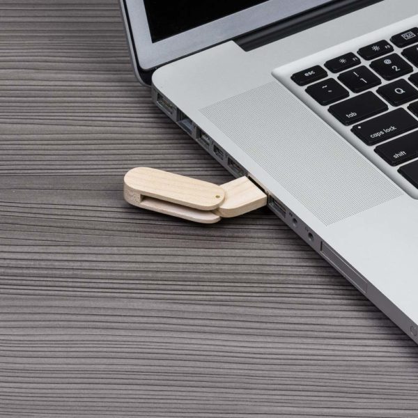 Pen Drive 4GB Bambú Giratório - Image 2