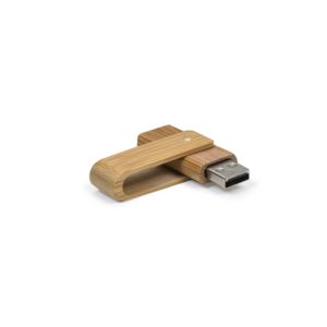 Pen Drive 4GB Giratório Bambú