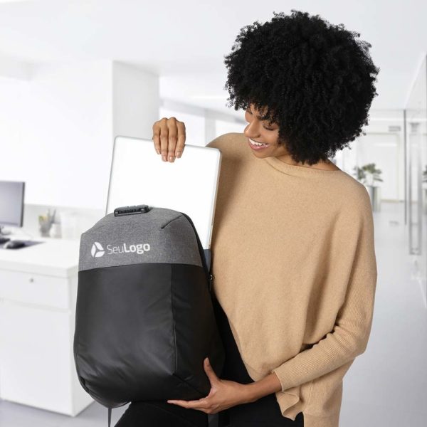 Mochila de Poliester Anti-Furto USB com Segredo - Image 12
