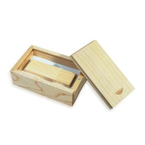 Conjunto Estojo e Pen Drive Bambú 16GB