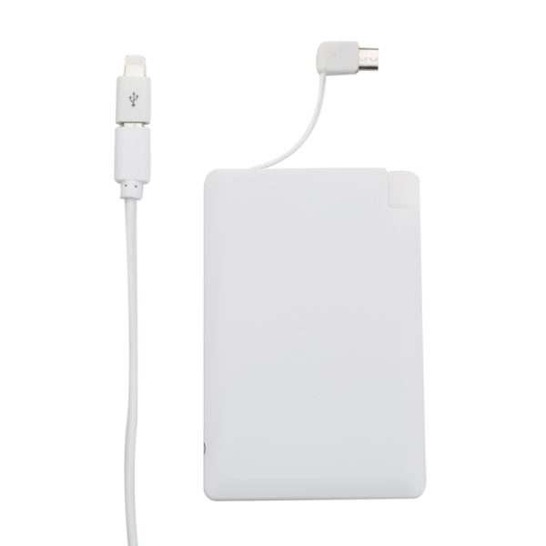 Power Bank PLÁSTICO Formato Cartão com indicador Led - Image 3
