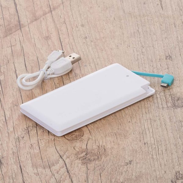 Power Bank PLÁSTICO Formato Cartão com indicador Led - Image 5