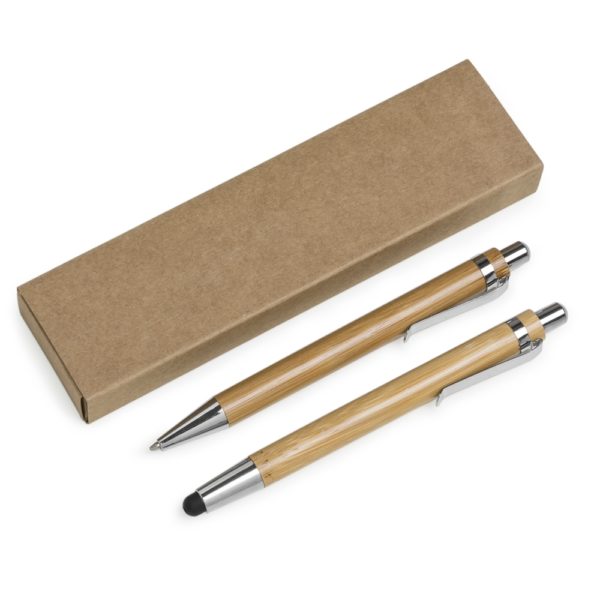 Kit Ecológico Caneta e Lapiseira Bambú - Image 2