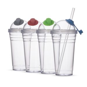 Copo PLÁSTICO 480ml com Canudo
