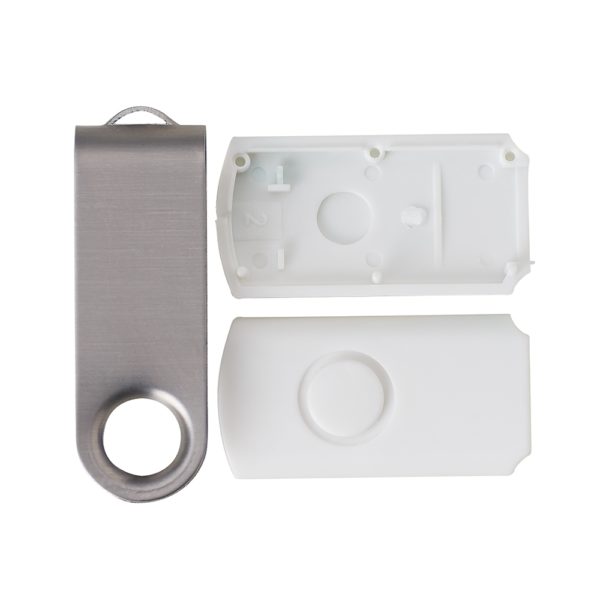 Carcaça Pen Drive Giratório Escovado - Image 11