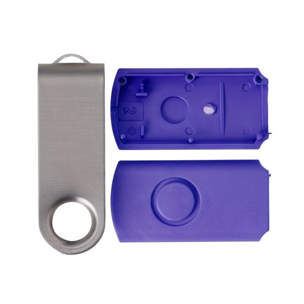 Carcaça Pen Drive Giratório Escovado - Image 6