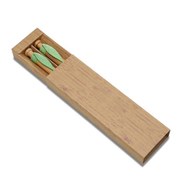 Conjunto Caneta e Lapiseira Bambú - Image 3