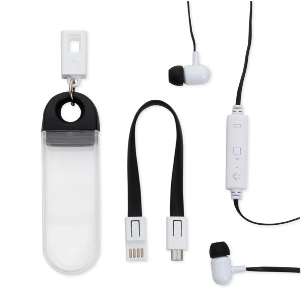 Fone de Ouvido Bluetooth com Estojo e Cabo - Image 2