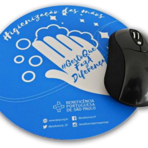 Mouse Pad 18 cm quadrado ou redondo