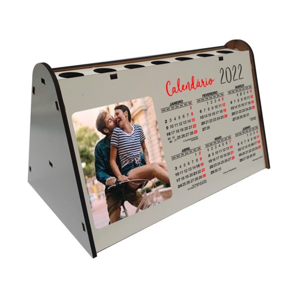Calendário de Mesa 3D MDF Sublimático