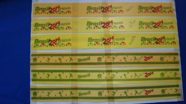 Fita com impressão  flexográfica até 3 cores com encaixe