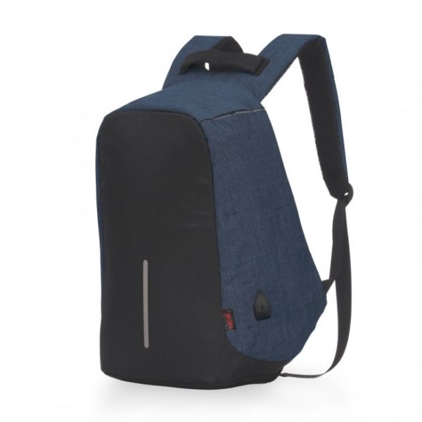 Mochila Poliester Anti Furto USB